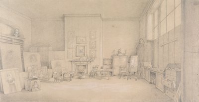 Estudio de Sir Thomas Lawrence; 65 Russell Square, Londres, 1824 de Emily Calmady